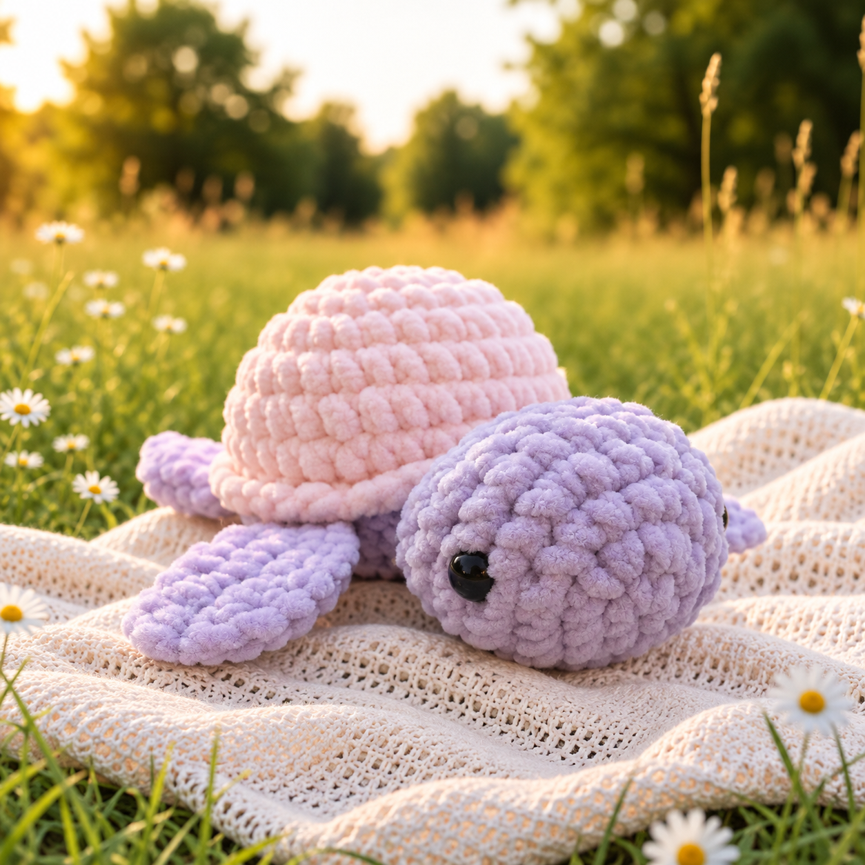 Plushie "Gaby" mittel - Lila/Rosa